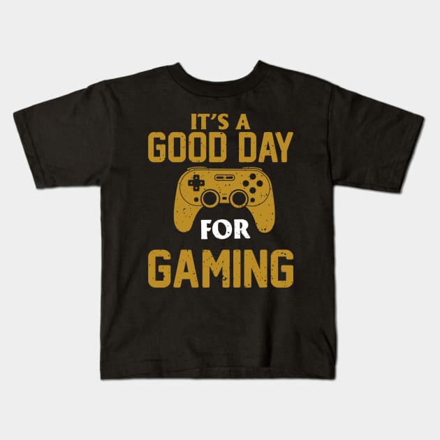 It's a Good Day for Gaming Kids T-Shirt by BambooBox